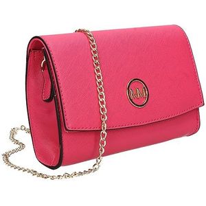 SwankySwans Clara Vegan Lederen Womens Party Prom Bruiloft Avond Clutch Bag Portemonnee, Fuchsia, Eén maat