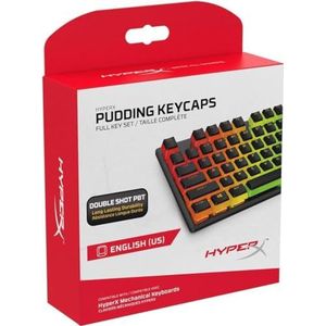 HyperX Pudding Keycaps — Volledige set sleutels — PBT — {Zwart