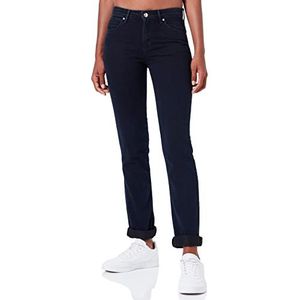 Wrangler Dames Straight Jeans, zwart (Blueblack 51l)., 34W x 32L