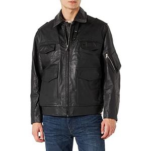 Miltec BGS leren jas OC. Mod.I zwart 052