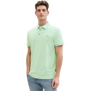 TOM TAILOR Poloshirt voor heren, 35070 - Mint Grindle Structure, XXL