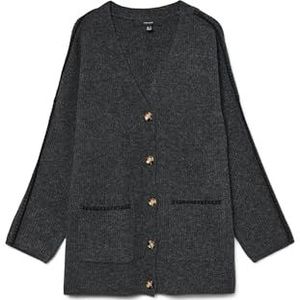 Vero Moda VMZORA gebreid damesvest, asphalt, M