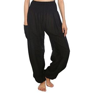 LOFBAZ - Harembroek - Zwart - Dames - Yoga Boho Hippie Kleding