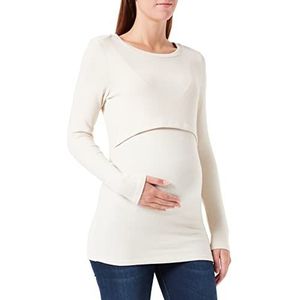Noppies Plano Nursing T-shirt met lange mouwen voor dames, Zwangerschapskleding, Rainy Day - P615, 42