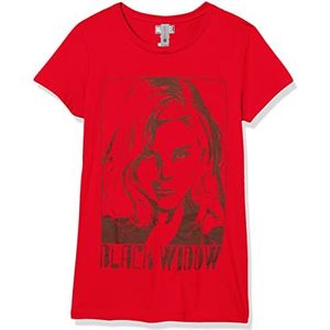 Marvel Black Widow Tie Dye Widow T-shirt voor meisjes, rood, M, rood, M