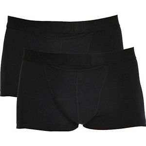 HOM Heren 2-pack H01 shorts, boxerlinebasic, boxerbrief Soft Cotton - zwart, zwart, S