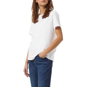 comma casual identity - T-shirt - Wit - Regular Fit - Korte Mouwen