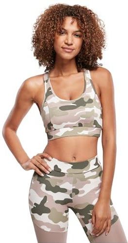 Urban Classics - Damesbeha - Camouflage - Sportbeha - Tech Mesh