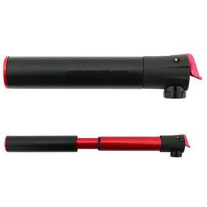 Massi CM 31 fietspomp, dubbel ventiel, sport en outdoor, zwart/rood, 140 mm