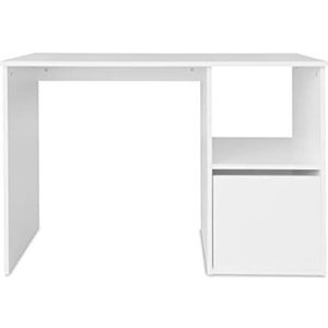 Somnia Descanso - Bureau, computertafel, wit gelakt, praktisch en functioneel, afmetingen: 110 cm (breedte) x 46 cm (diepte) x 73,5 cm (hoogte)