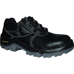 Deltaplus PRISMSPNO45 lage schoenen van nerfleer, gepigmenteerd - S1P Src, zwart, maat 45