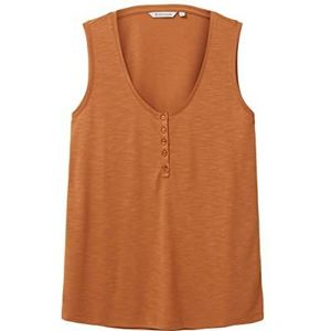TOM TAILOR Dames 1036790 Top, 31650 terracotta bruin, XXL, 31650, terracotta bruin, XXL