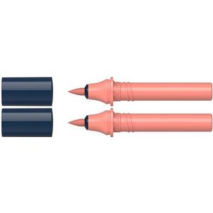 Schneider 040 Paint-It Twinmarker cartridges (Brush Tip - kwast, kleurintensieve inkt op waterbasis, voor gebruik op papier, 95% gerecyclede kunststof) roze 121