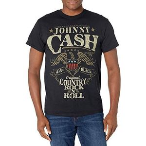 Johnny Cash Country Rock N Roll T-shirt - zwart - XL