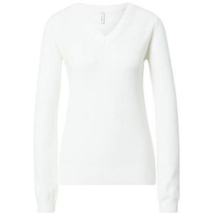SOYACONCEPT Womens SC-Blissa 14 Basic V-hals gebreide trui, offwhite, XS, off-white
