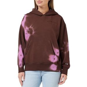 Champion Sweatshirt met capuchon voor dames, Roze moerbei/chocolade, M