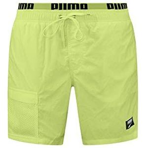 PUMA Men's Utility Mid Board Shorts, Fast Yellow, XS, Fast Yellow, XS