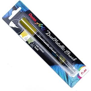 Pentel Dual Metallic Brush Pen - Goud/Metallic Goud - XGFH-DXX