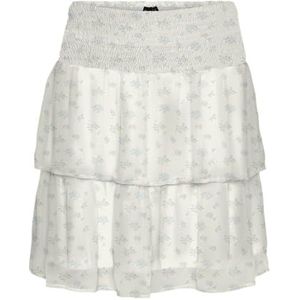 Vero Moda Vmsmilla Hw Smock Short Skirt WVN Ga, wit (bright white), L