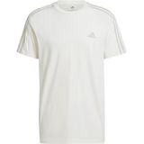 adidas Heren Essentials Single Jersey 3-Stripes T-shirt, XXL Gebroken Wit