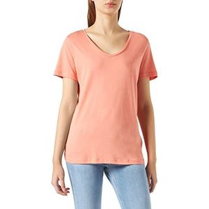 Cream Naia T-shirt voor dames, Burnt Coral, XL