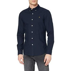 Farah Brewer Shirt voor heren, Maritieme Blauw, M