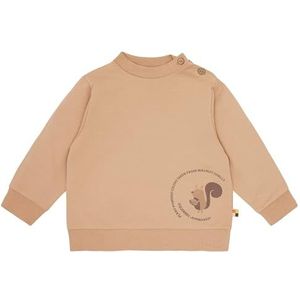 loud + proud Unisex kinderen geverfd met plantaardige kleuren, GOTS-gecertificeerd sweatshirt, walnoot, 62-68