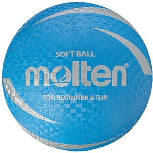 Molten Unisex zachte sport bal blauw, one size