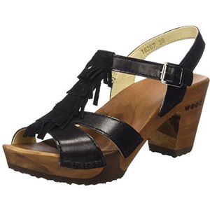 Woody dames sandy slippers, zwart, 40 EU