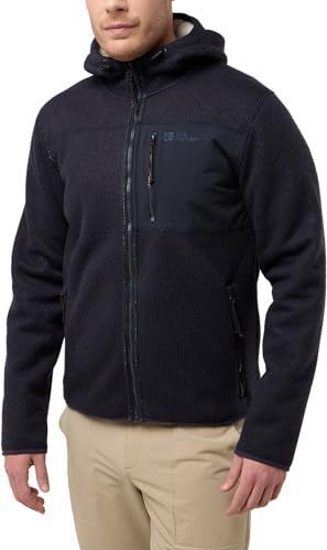 Jack Wolfskin Heren Kaminfeuer JKT M jas met capuchon, Donkere marine, S