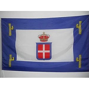 Italiaanse Oost-Afrikaanse vlag 90x60 cm voor een paal - Italië - Italiaanse kolonie vlaggen 60 x 90 cm - Banier 2x3 ft met gat - AZ FLAG