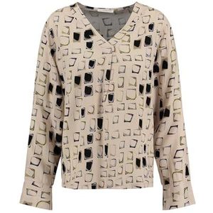 KEYLARGO Matrix damesblouse met V-hals, beige (1004), XXL