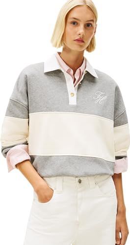 Relaxed fit sweatshirt van katoenmix