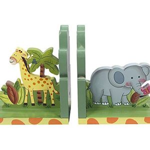Teamson Kids Boekensteun - 2 Stuks - Kinderslaapkamer Accessoires - Zonnige Safari Ontwerp