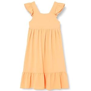 Bestseller A/S NKFJANINA SL jurk meisjes, mock oranje, 152, Mock Oranje, 152 cm
