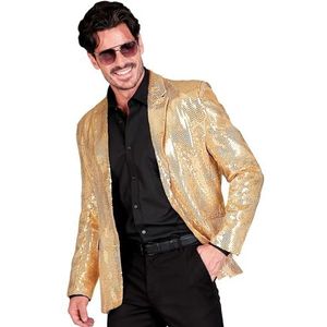 WIDMANN Milano Party Fashion jacket met pailletten voor heren, disco fever, kostuumjas, bermuda