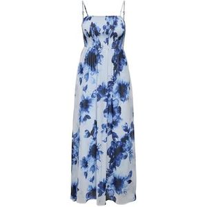 ONLY - ONLElena - Zomerjurk - Donkerblauw / Wit - Maxi Lengte - Mouwloos