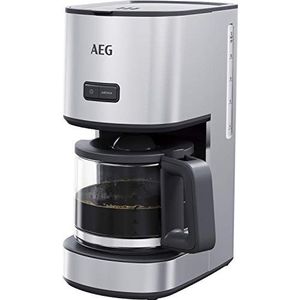 AEG CM4-1-4ST Koffiemachine, 1,5 l Glazen Kan, 12 Kopjes, Warmhoudfunctie, Smaak / Aroma Selecteerbaar, Antidruppelklep, Verwijderbare Filtermand, Veiligheidsuitschakeling, Geborsteld Roestvrij Staal