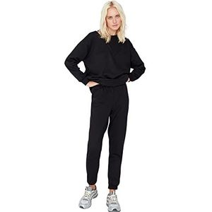 Trendyol Vrouwen vrouw effen gebreide sweatsuit gecoördineerde Outfit, zwart, XS (Pack van 3), Zwart, XS