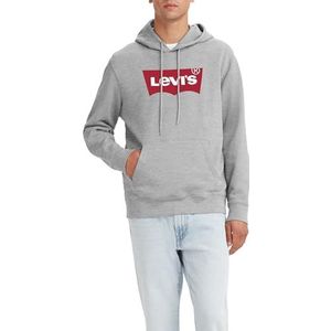 Levi's Standard Graphic Sweatshirt Hoodie Mannen, Logo Two Color Heather Gray, S