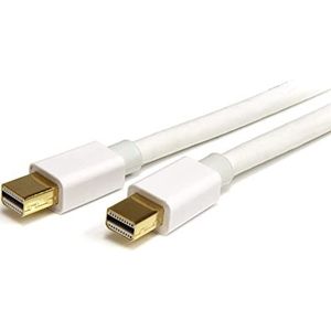 StarTech.com 3m Mini DisplayPort Kabel - 4K x 2K Ultra HD Video - Mini DisplayPort 1.2 Kabel - Mini DP naar Mini DP Monitor Kabel - mDP Kabel - Wit (MDPMM3MW)