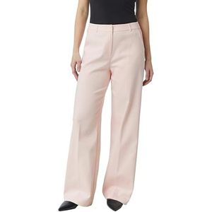 Pantalon - Powder Rose - Met Riemlussen - Loose Fit - Ritssluiting