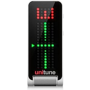TC Electronic UNITUNE CLIP Clip-On Tuner met stroboscoop- en chromatische modi en 108 LED-matrixweergave voor compromisloze stemkwaliteit