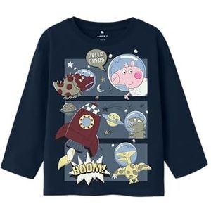 Name it mini Jongens Nmmdilip Peppa Ls Nreg Top Box Cplg, navy blazer, 92