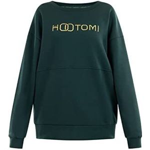 Hootomi damesblouse, oversized, groen, M, donkergroen, M