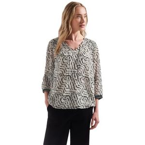 STREET ONE Chiffon tuniek met plooien, Moonstone Sand, 34