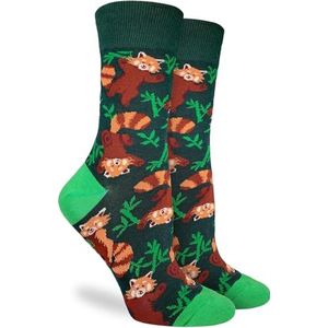 Good Luck Sock Dames, Speelse Rode Panda, one size