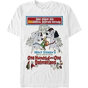 Disney Classics 101 Dalmatians - Vintage Poster Unisex Crew neck T-Shirt White M