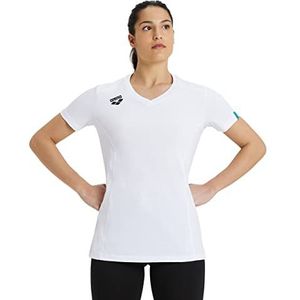 ARENA Dames Team Vrouwen Panel T-Shirt, wit, S