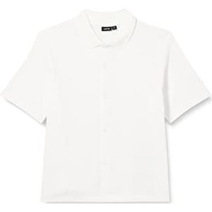 Bestseller A/S Jongens NLMREST SS Pique Shirt hemd, White Alyssum, 146/152, wit alyssum, 146/152 cm